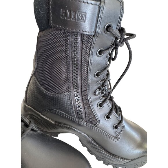 5.11‎ A.T.A.C. 8" Side Zip Black Leather & Nylon Tactical Boots Womens 7.5 US - Picture 7 of 13